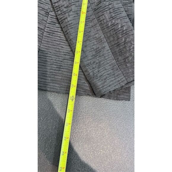 Eileen Fisher Womens Silk Textured Magnetic Closure Jacket Black Petite Sz Small - Picture 11 of 13